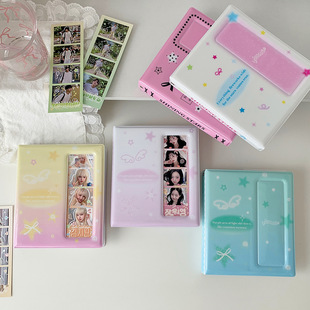 跨境ins原创人生四格相册竖款四宫格照片收纳册两用五寸追星小卡