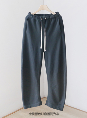 百搭设计感大弯刀裤 百搭廓形运动休闲裤高腰显瘦长裤子  3SP17