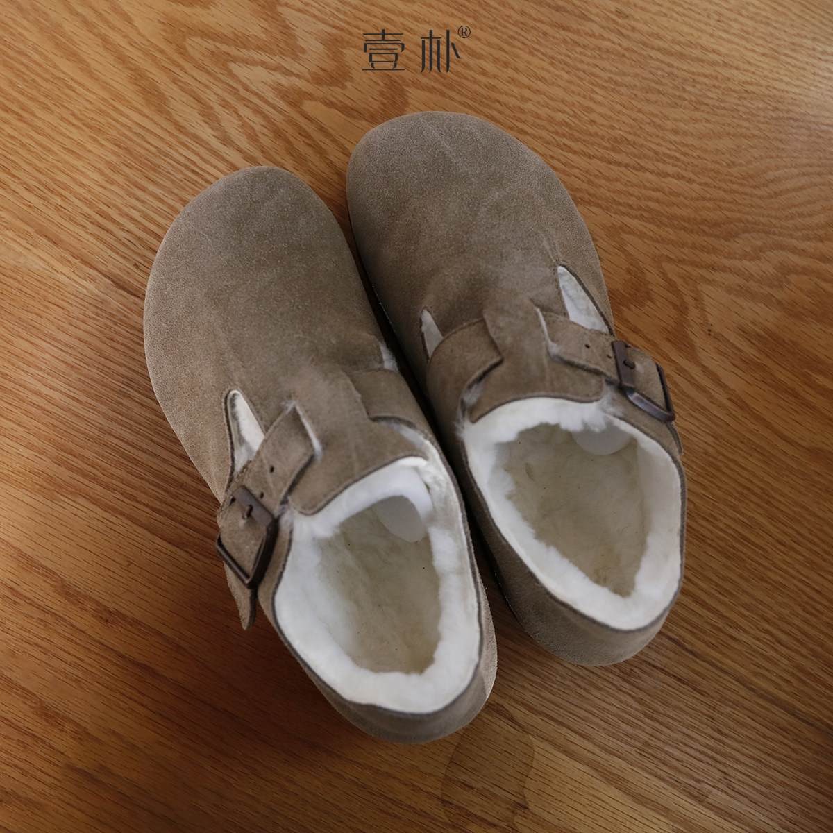 加绒真皮牛反绒勃肯鞋 羊毛保暖毛毛鞋雪地靴棉鞋豆豆鞋 298-1,女鞋,时尚雪地靴,淘宝优惠券,粉丝福利购,淘宝优惠卷