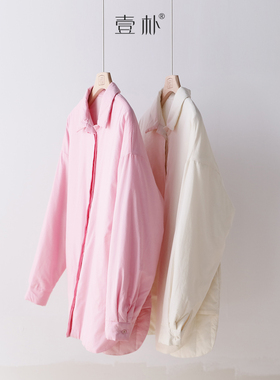 秋冬翻领加长款棉衣 保暖衬衣棉服外套 5SP612【胸围122 衣长75】