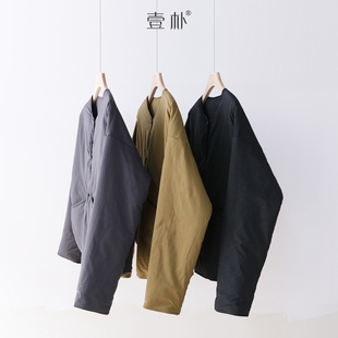 纯色圆领女夹棉加厚棉衣棉服 宽松显瘦复古上衣外套 5220TK