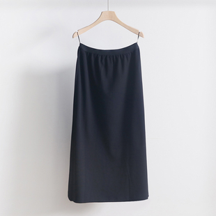 显瘦百搭松紧腰保暖长裙 抓绒半身裙 127TK 新款 冬季