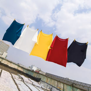 上衣打底衫 夏季 577TK 百搭宽松半袖 T恤 新款 圆领小口袋短袖