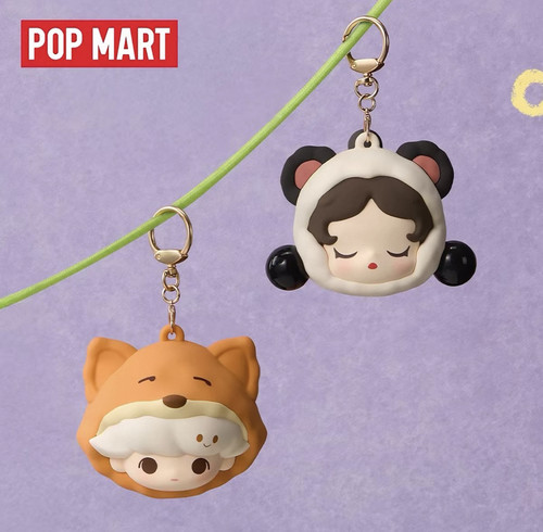 POPMART泡泡玛特泡泡萌粒睡衣变装哭娃SP拉布布molly耳机包盲盒