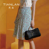 荷叶边雪纺夏季 天兰商场同款 不规则碎花高腰女半身裙中长款 a字裙