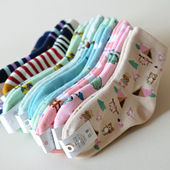 特价 清仓冬季 加厚保暖中筒全毛圈袜卡通甜美学生袜秋冬毛巾袜子女