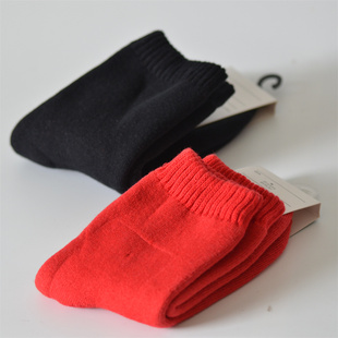 特价清仓小码无骨缝头全棉加厚毛圈中筒秋冬保暖毛巾大童女袜子