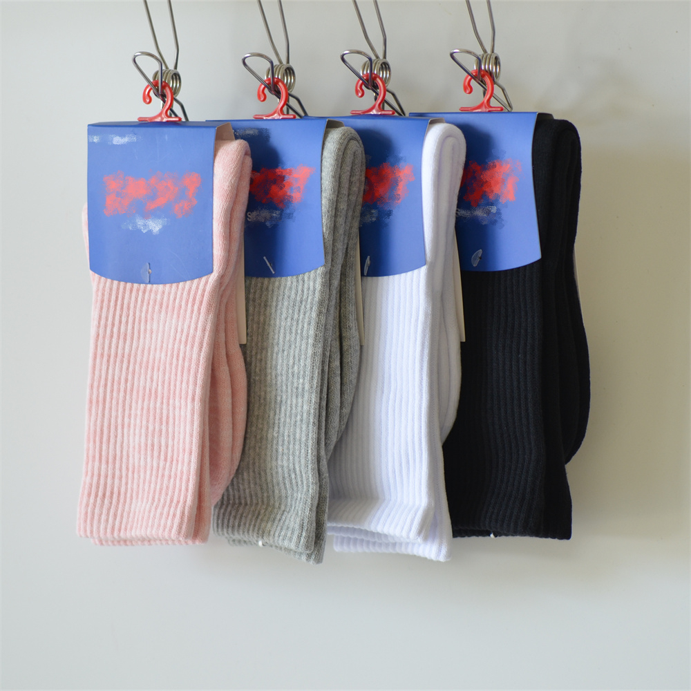 女款加厚毛巾底毛圈中高筒运动袜