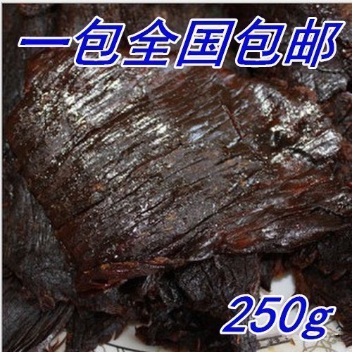 厨工牛肉 手撕牛肉 湖岭牛肉干五香温州黑牛肉干250g 手撕黑牛