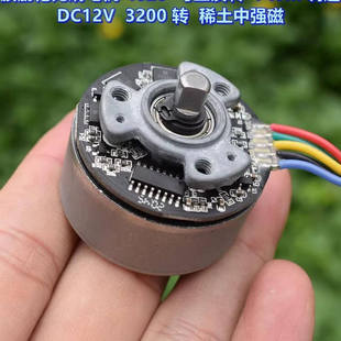 膜筋枪无刷电机 4020 可正反转 PWM调速 DC12V3200转 稀土中强磁