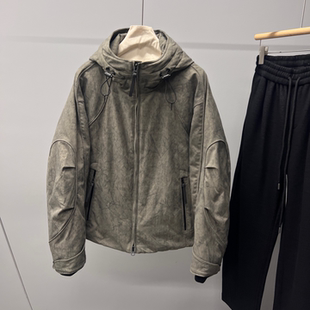 时尚 城市户外风连帽羽绒服冬季 休闲90白鸭绒加厚外套 男款 JNV冬季