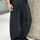 男士 极简风色织TR面料阔腿西裤 宽松直筒休闲裤 冬季 垂感长裤