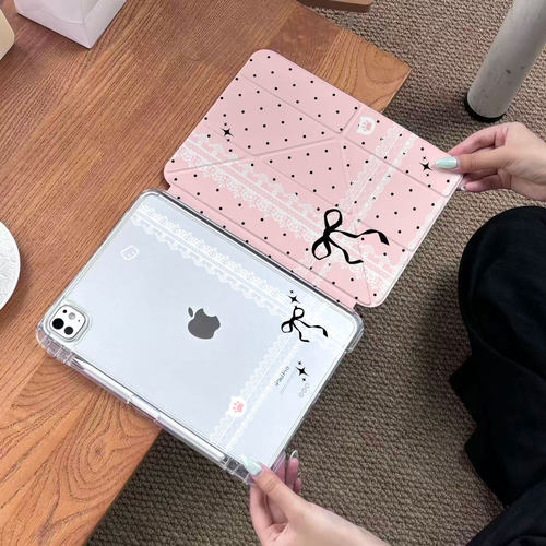 新款iPad磁吸透明背板防弯壳