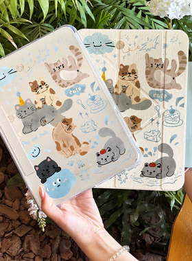 ipadpro2025新款保护壳苹果air7抽拉拆分平板壳ipad11保护套轻薄6透明5全包防护8旋转支架10代带笔槽13寸外壳