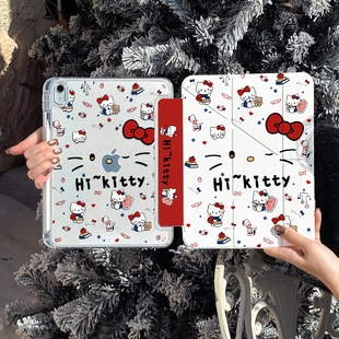 新款ipad保护壳11代透明air7保护套6适用苹果ipadpro11寸带笔槽轻薄iPad11外壳全包防弯摔平板壳可爱支架3y折