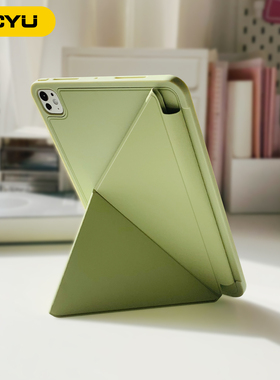 iPadpro2025保护壳air7平板保护套mini7双面夹苹果iPad11英寸10边框air654磁吸旋转k支架pro13防摔圈12.9轻薄