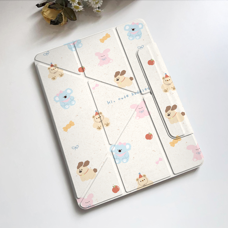 3y折ipad磁吸拆分旋转保护壳