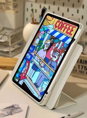zoyu新款ipad保护套air5壳ipadpro带笔槽10.9寸air4平板720°旋转ipad9磁吸拆分ipad10七8代硬底mini6防弯