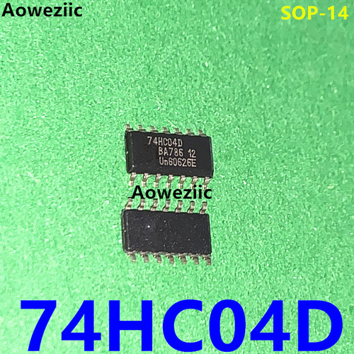 10个 74HC04D SOP-14 贴片 74HC04 六路反向器 逻辑芯片IC 全新