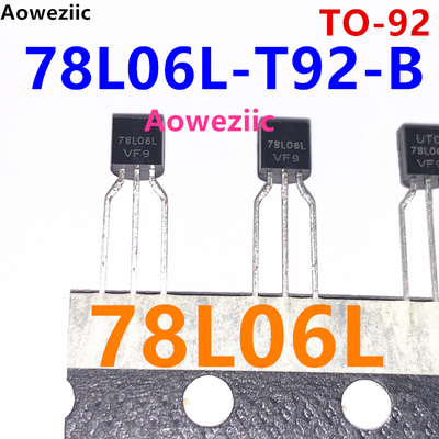 78L06L-T92-B Vin=30V Vout=6V 100mA 线性稳压器(LDO) TO-92正品