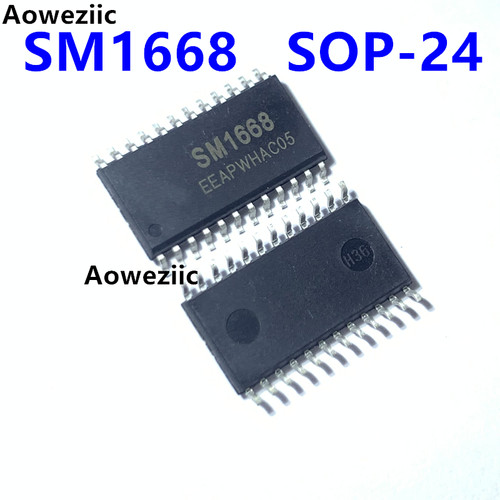 10个 SM1668=HT1668=TM1668=AIP1668 SOP24 电磁炉显示板驱动芯片