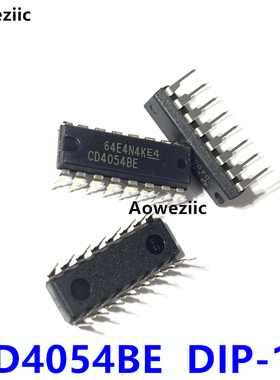 CD4054BE DIP-16 直插 CD4054 CMOS 4 段液晶显示器驱动芯片 进口