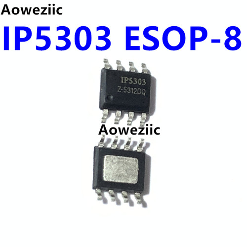 10个 IP5303 SOP-8-EP 1.2A充电1.0A放电高集成度移动电源SOC全新