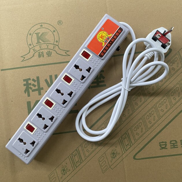 科业9838四位开独立开关过载工程专用流水线测试机柜设备工厂插座