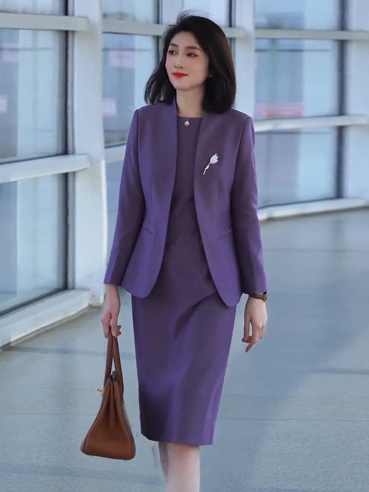 HAN MINGYA TEMPERAMENT PROFESSIONAL DRESS 2024 SPRING NEW HOST BEAUTY SALON MANAGER PROFESSIONAL SUIT JACKET
