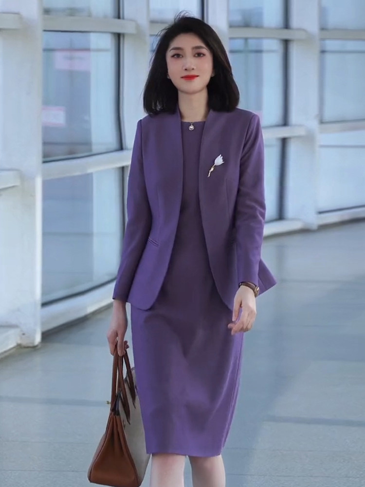 HAN MINGYA TEMPERAMENT PROFESSIONAL DRESS 2024 SPRING NEW HOST BEAUTY SALON MANAGER PROFESSIONAL SUIT JACKET