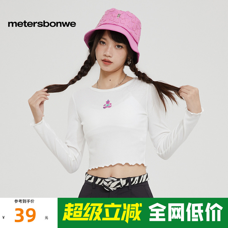 国货美特斯邦威T恤女春