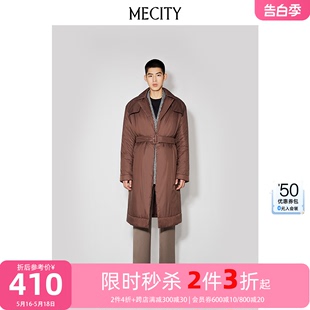 冬季 国货MECITY男士 棉服 2件3折起 潮流收腰外套宽松翻领中长款