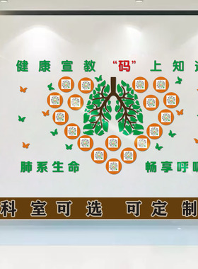 医院二维码宣教树科室文化宣教墙