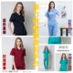修身 韩版 医生内外穿刷手服男女纯棉隔离洗手衣分体隔离手术衣 包邮