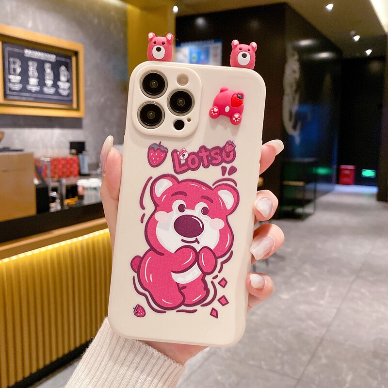 适用VIVO Y78 Y35 Y100 Y77手机壳可爱草莓熊X70 X80 X90 X100卡通玉桂狗S15 S17 