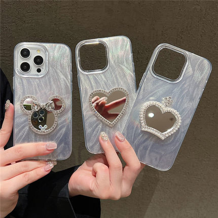 立体化妆镜适用OPPO Reno12pro手机壳A2PRO简约个性A93S A32奢华IMD羽纱Findx7女款保护套