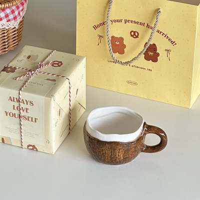 外贸ins小众椰子马克杯