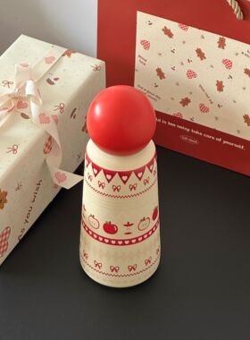 礼物包装韩系可爱卡通圆球保温杯316不锈钢水杯便携水壶伴手礼盒