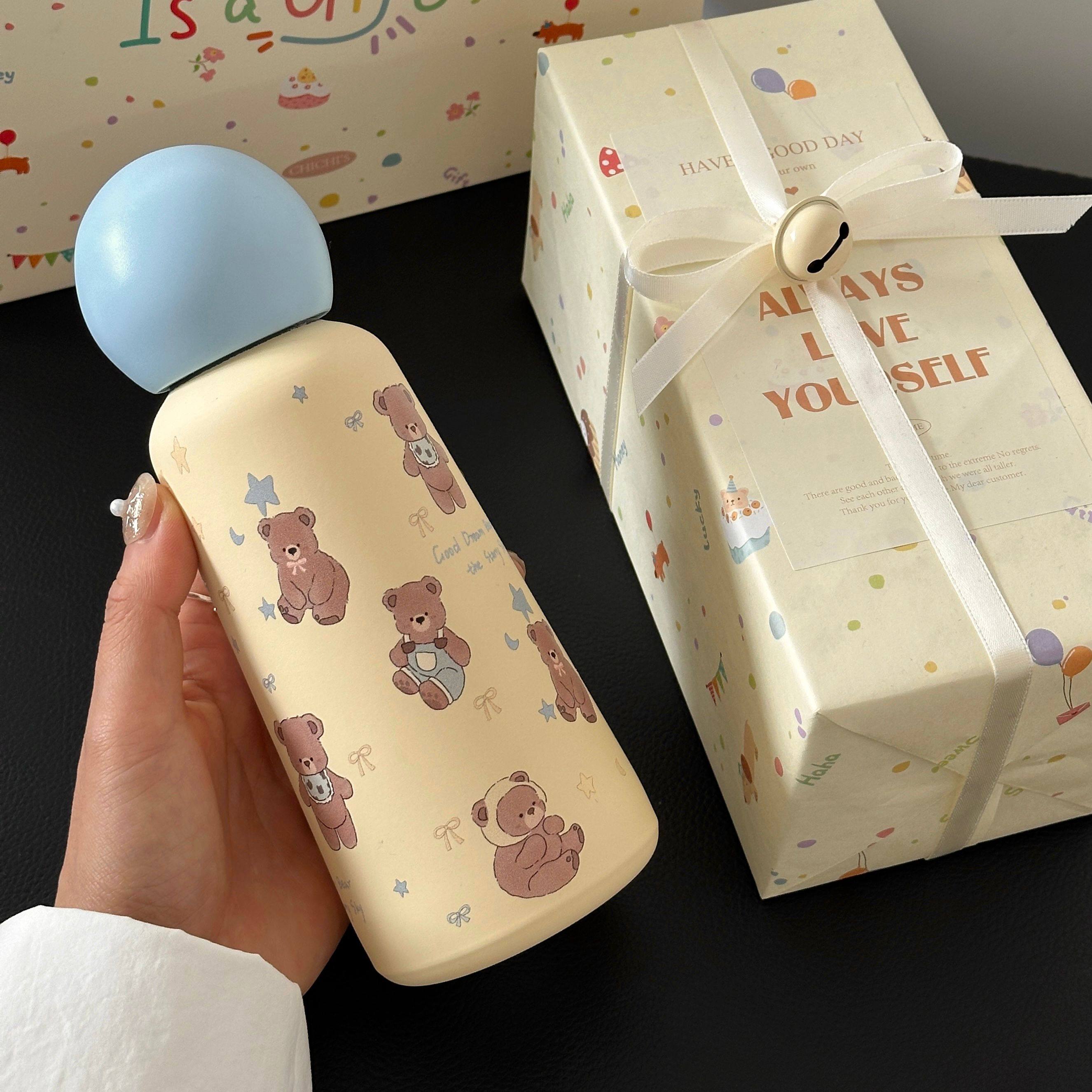 礼物包装韩系可爱卡通圆球保温杯316不锈钢水杯便携水壶伴手礼盒,餐饮具,保冷/保温杯,淘宝优惠券,粉丝福利购,淘宝优惠卷