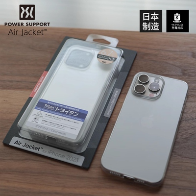 日本PowerSupport苹果16手机壳透明AirJacket超薄iPhone16Promax全部12mini全包14plus磨砂13pro保护套官方
