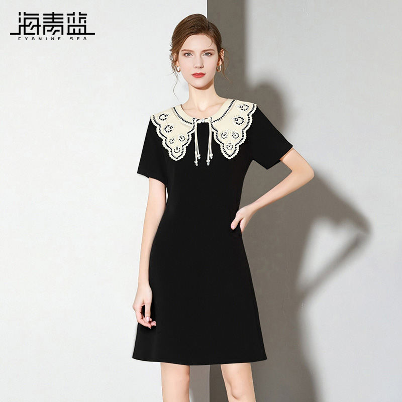 海青蓝海边出游度假裙子