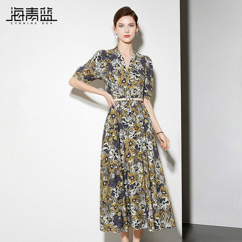 海青蓝女装裙子连衣裙