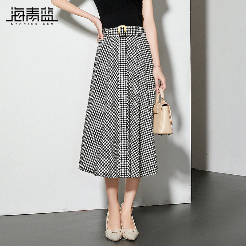 海青蓝女装半身裙秋冬