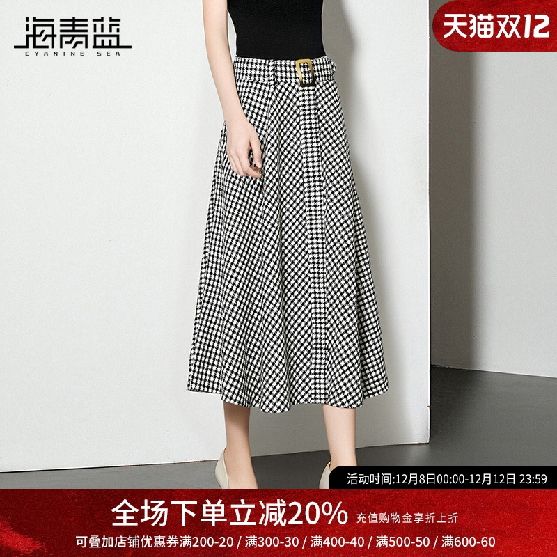 海青蓝女装半身裙秋冬