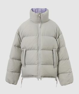 安特衛普/日潮TANAKA 双面穿大口袋金属丝白鹅绒蓬松羽绒服