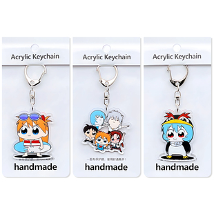 买2送1，EVA新世纪福音战士亚克力挂件可爱明日香绫波丽渚薰挂件