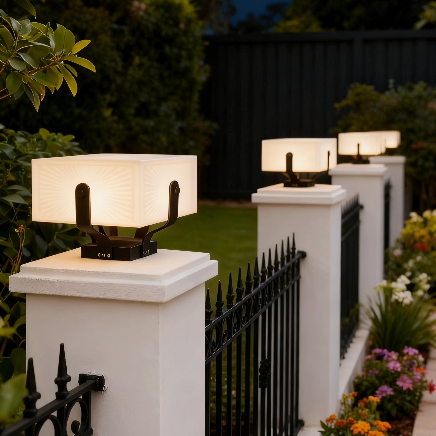 太阳能柱头灯户外防水庭院灯