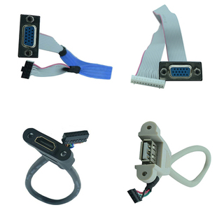 研域工业主板内置单排 2.54接口高清线 双排VGA线HDMI线USB线2.0