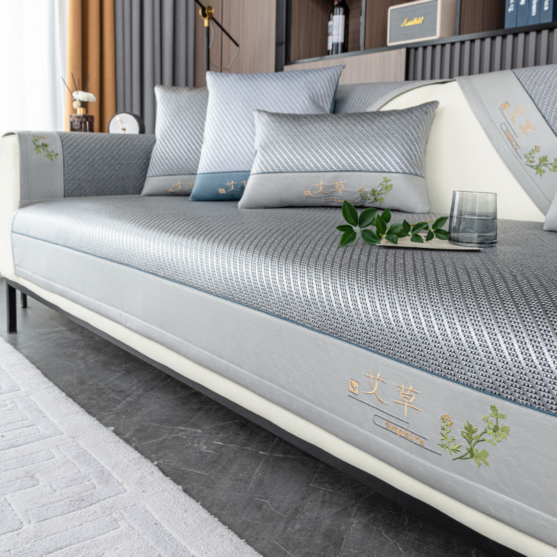 沙发垫夏季冰垫凉席凉垫冰丝藤席夏天款防滑凉感套罩坐垫2025新款