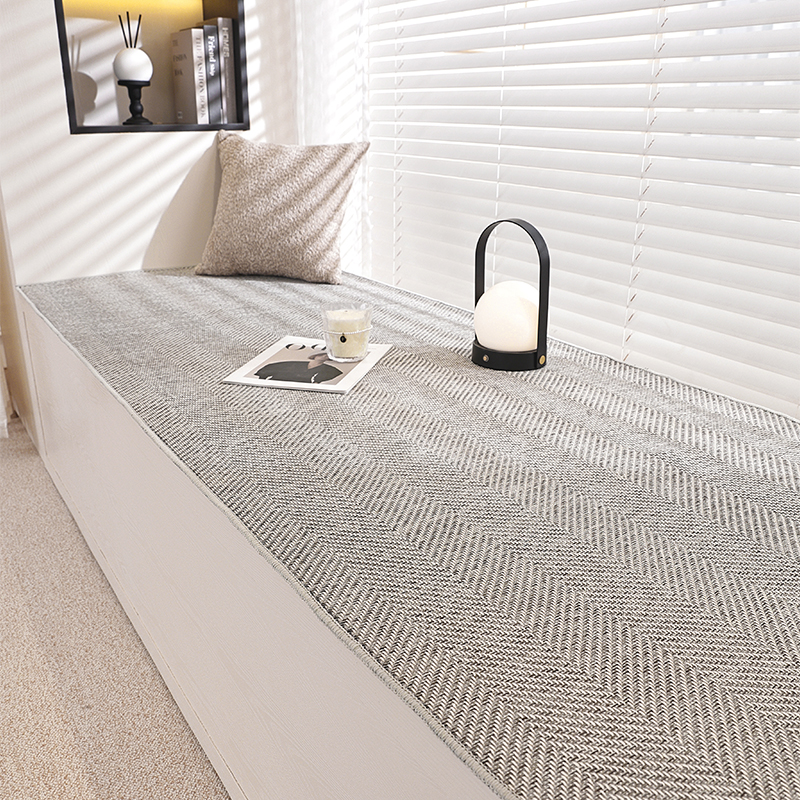 棉麻2025新款防滑四季通用定制客厅榻榻米坐垫阳台卧室飘窗垫